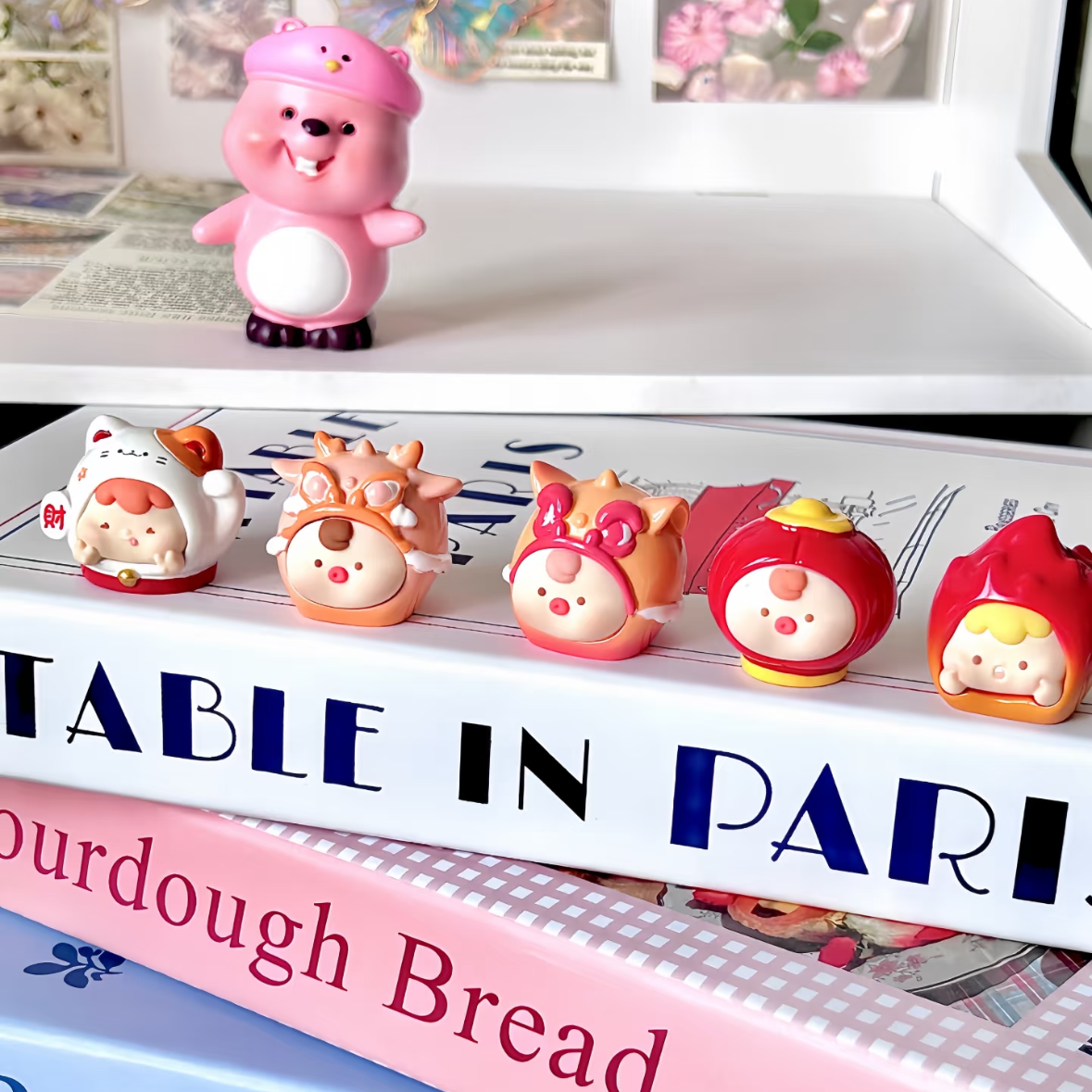 Cute Kawaii Mini bean Pack | Tiny Anime Mengli Charms, Blind Bag Desktop Ornaments, DIY Craft Supplies & Collectibles