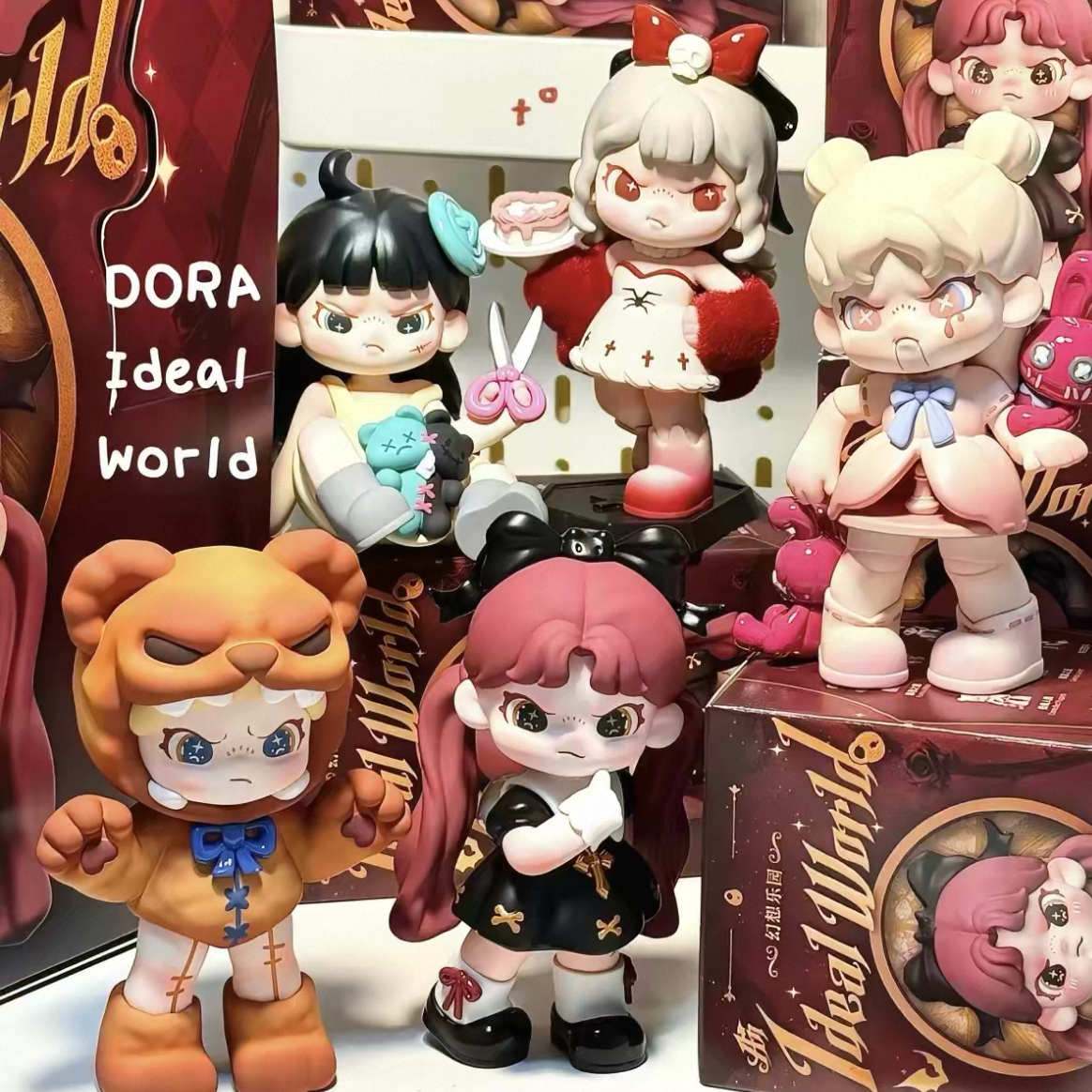 TNTSpace Dora An Ideal World Series unbox Figures