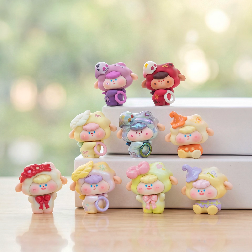 Cute Kawaii Mini bean Pack | Tiny Anime Mengli Charms, Blind Bag Desktop Ornaments, DIY Craft Supplies & Collectibles