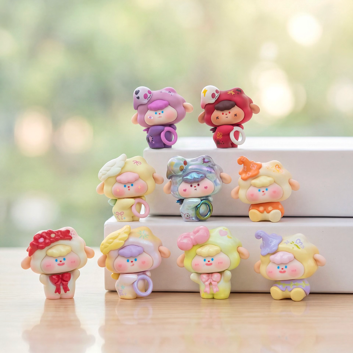 Cute Kawaii Mini bean Pack | Tiny Anime Mengli Charms, Blind Bag Desktop Ornaments, DIY Craft Supplies & Collectibles