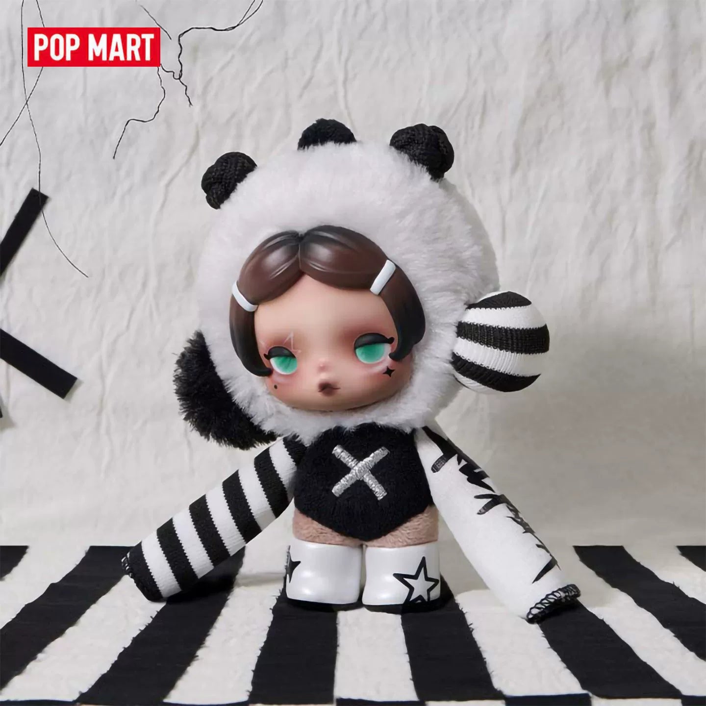SKULLPANDA off mode series plush unbox toy