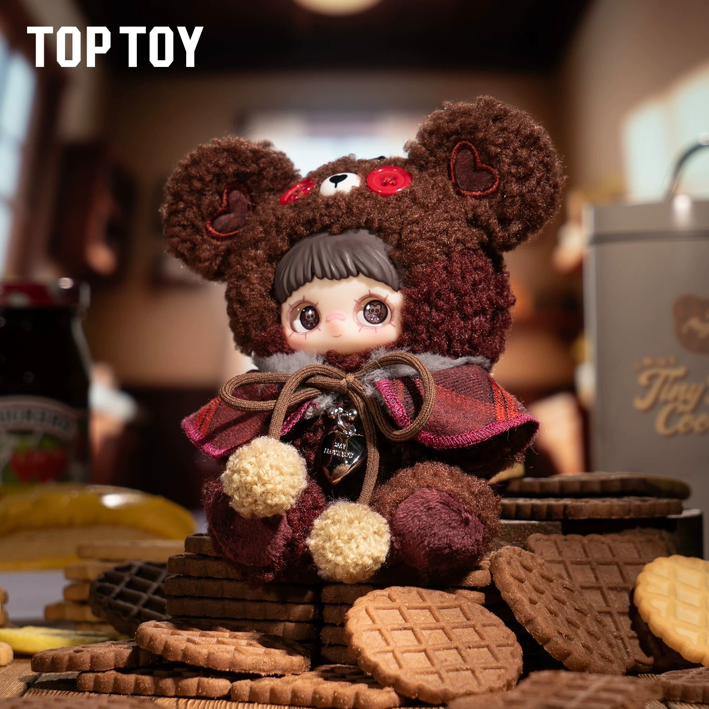 MayMei tiny bear cookie series plush unbox toy