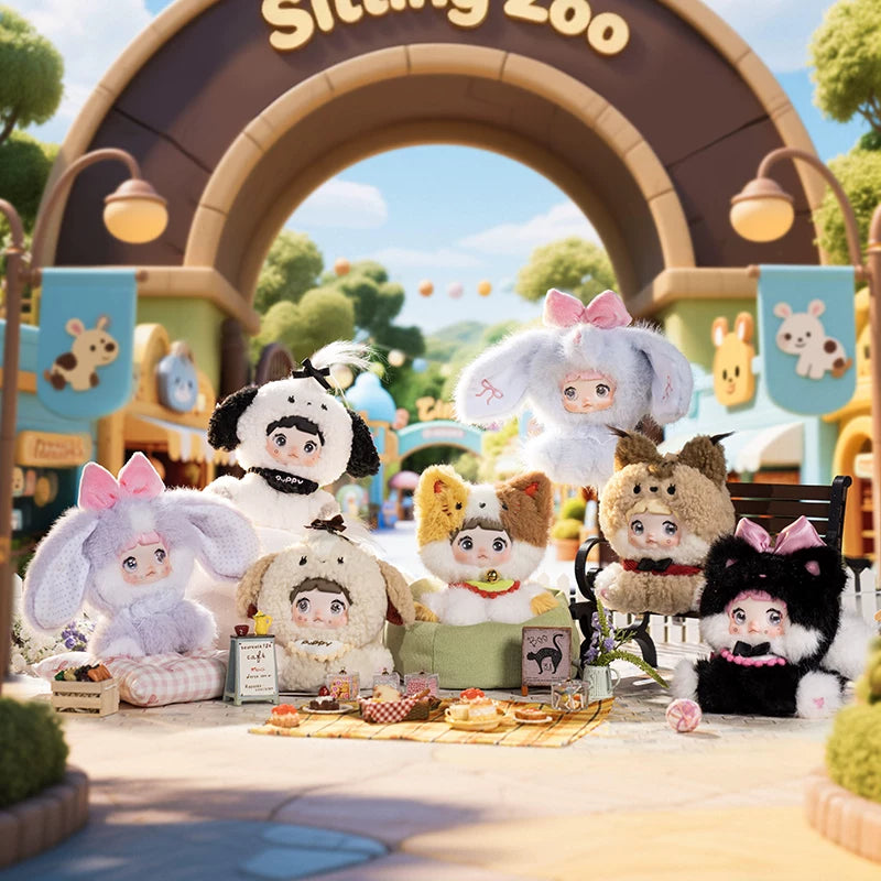 Nommi Sitting Zoo Series Plush Blind Box