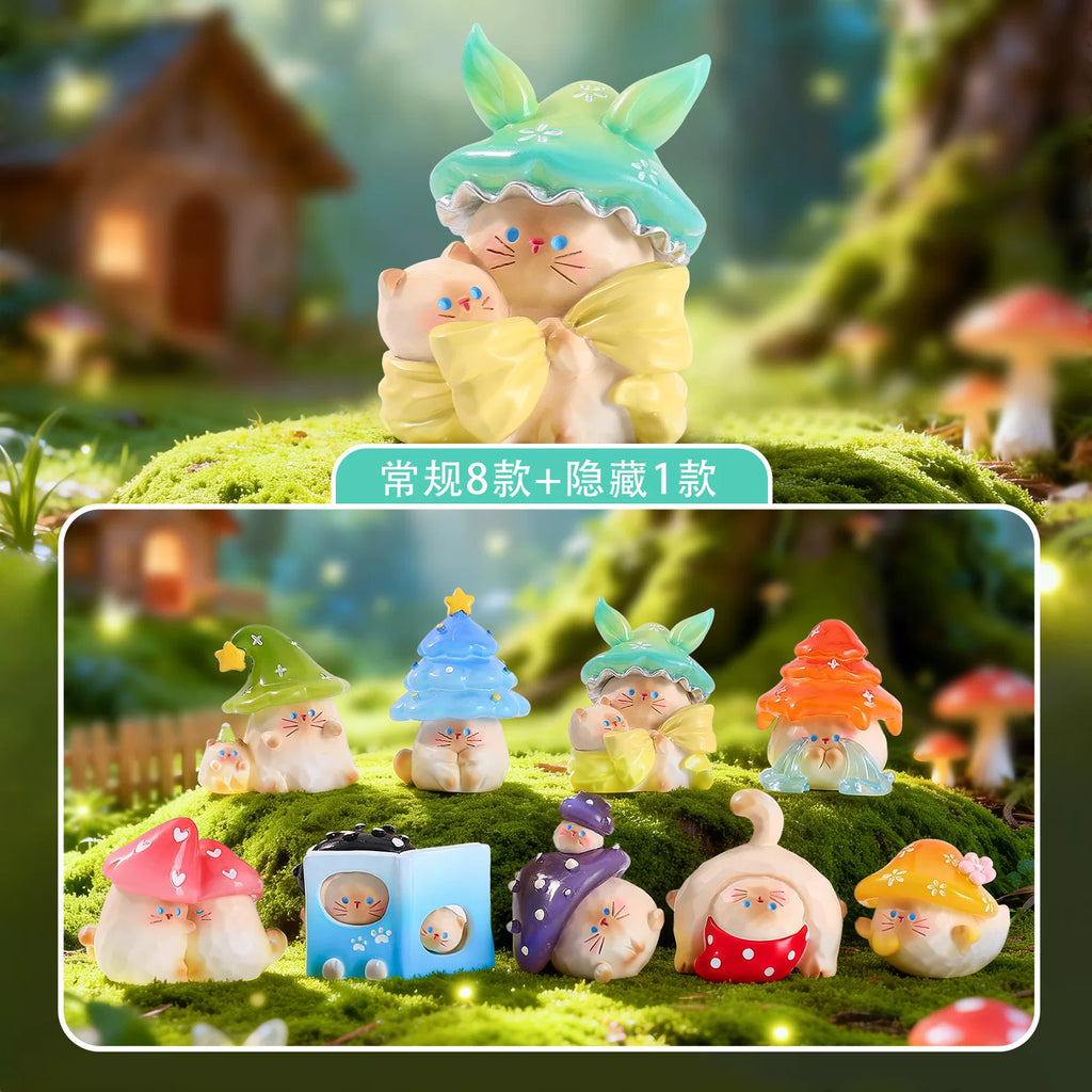 Mushroom Meow's emotional forest series unbox toy