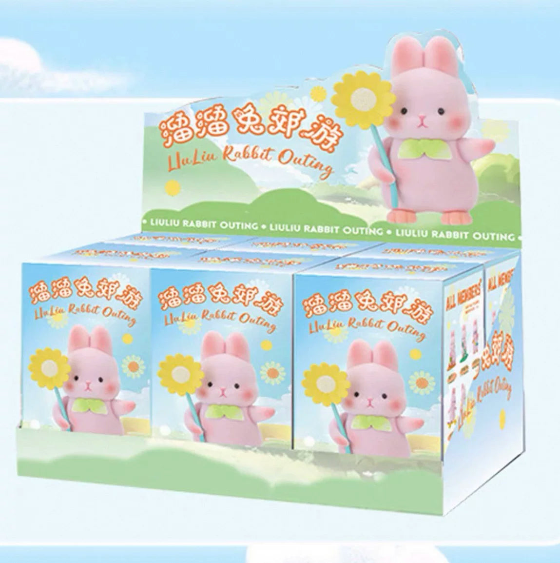 Liuliu Rabbit outing series unbox toy
