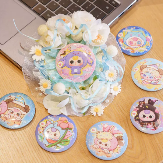 Baby Three Cute And Adorable Badge Unbag