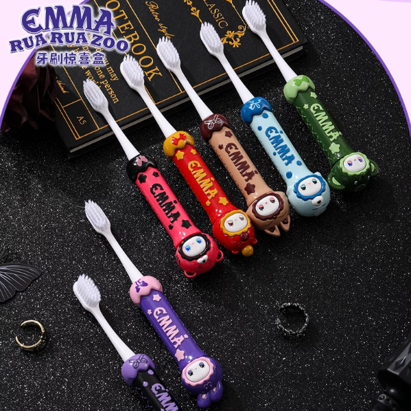 EMMA RUA RUA ZOO Series Toothbrush Unbox