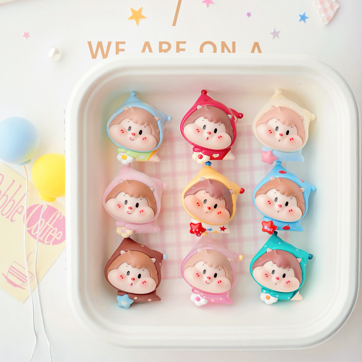 Cute Kawaii Mini bean Pack | Tiny Anime Mengli Charms, Blind Bag Desktop Ornaments, DIY Craft Supplies & Collectibles