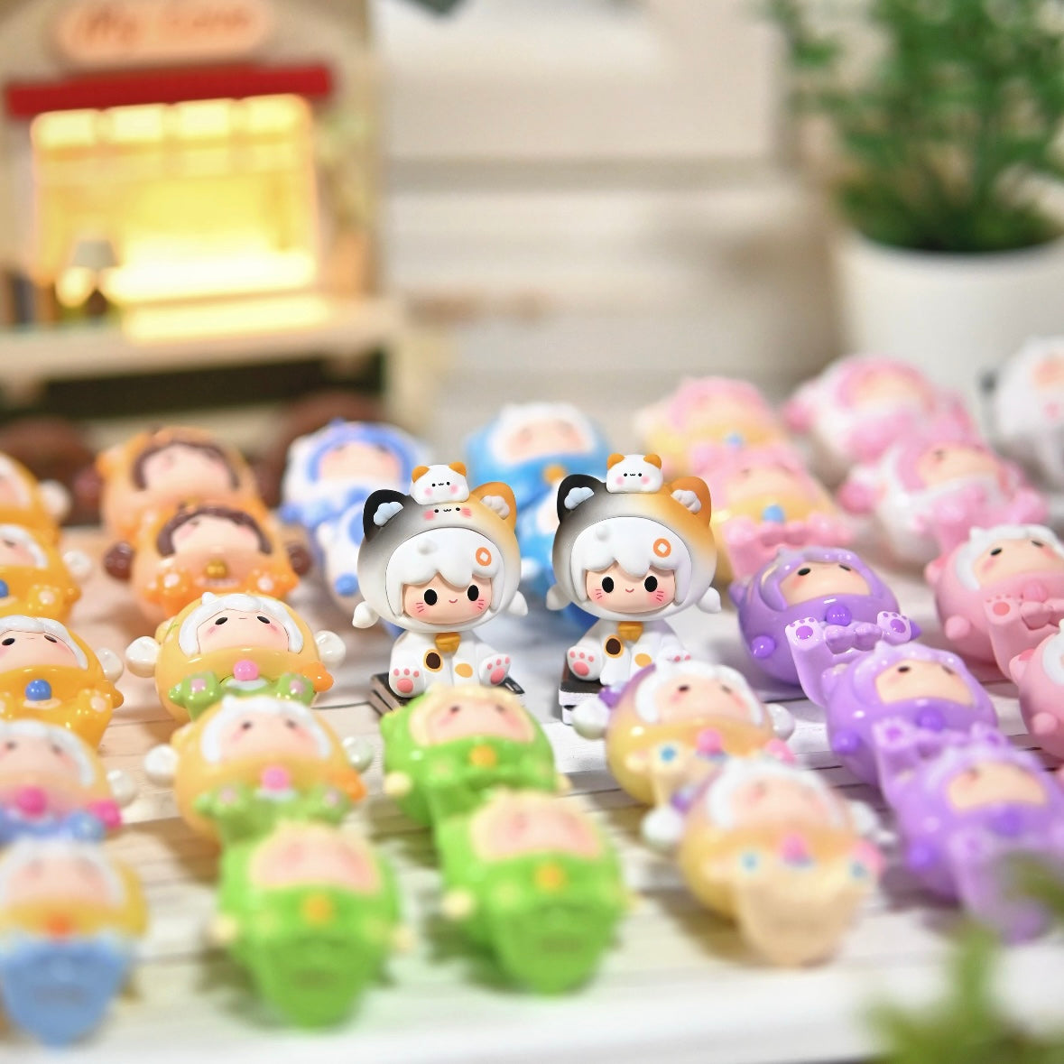 Cute Kawaii Mini bean Pack | Tiny Anime Mengli Charms, Blind Bag Desktop Ornaments, DIY Craft Supplies & Collectibles