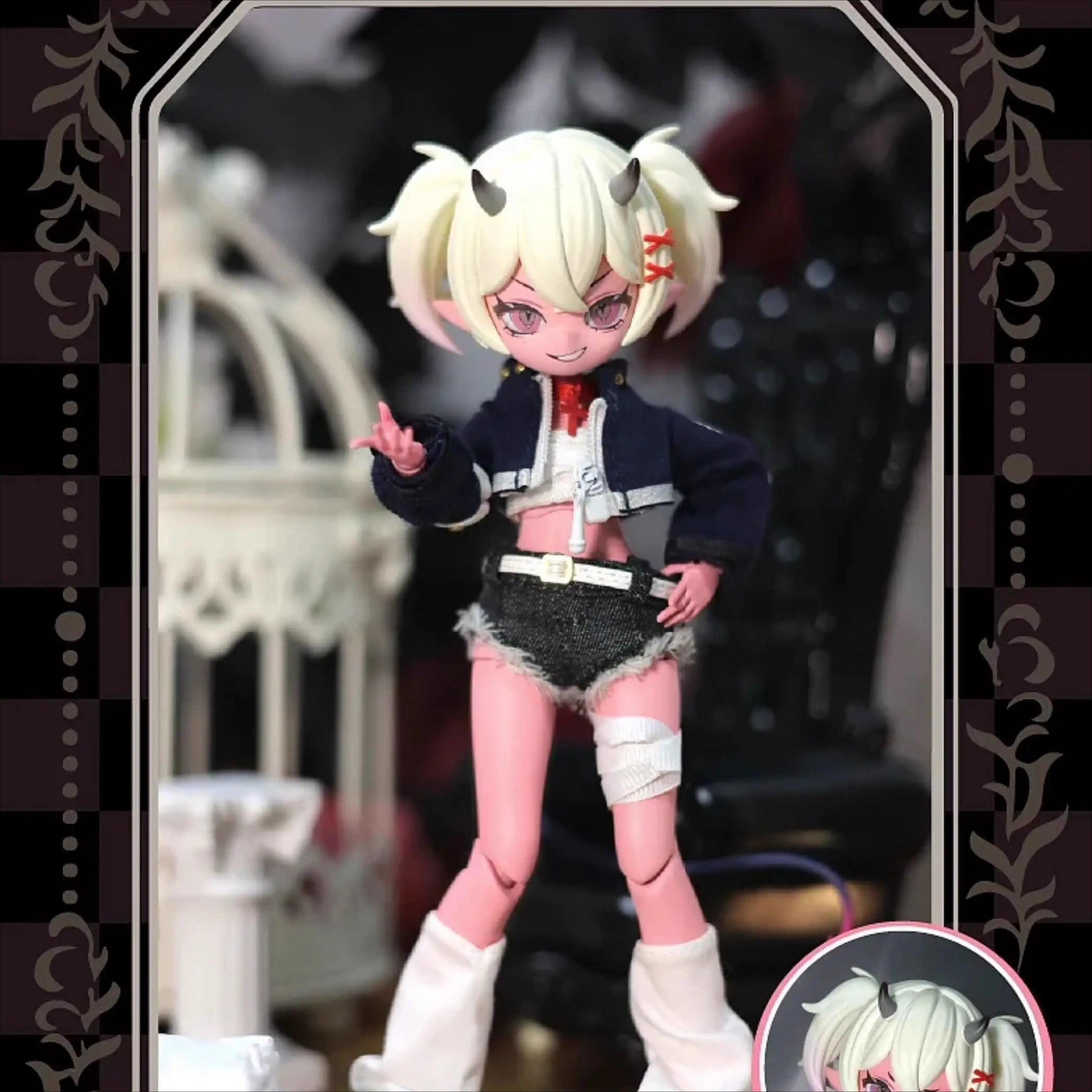 Cooze Devil Horn Series 1/8 Action Figure BJD Blind Box