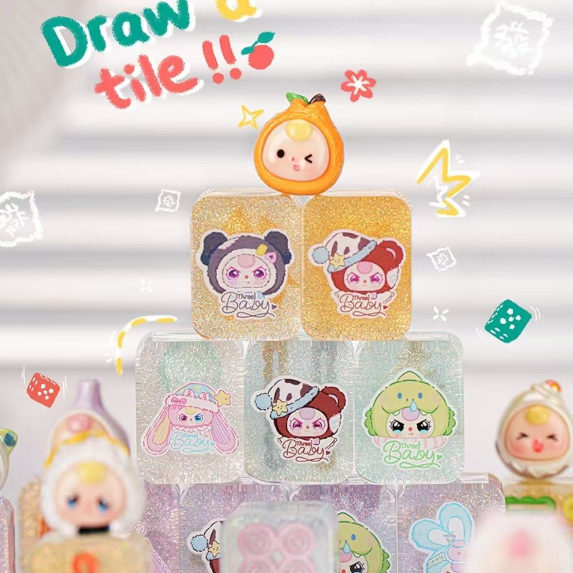 Baby Three Quicksand Mahjong Series Unbag